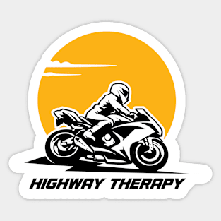 Highway Therapy - Biker Lifestyle Sticker